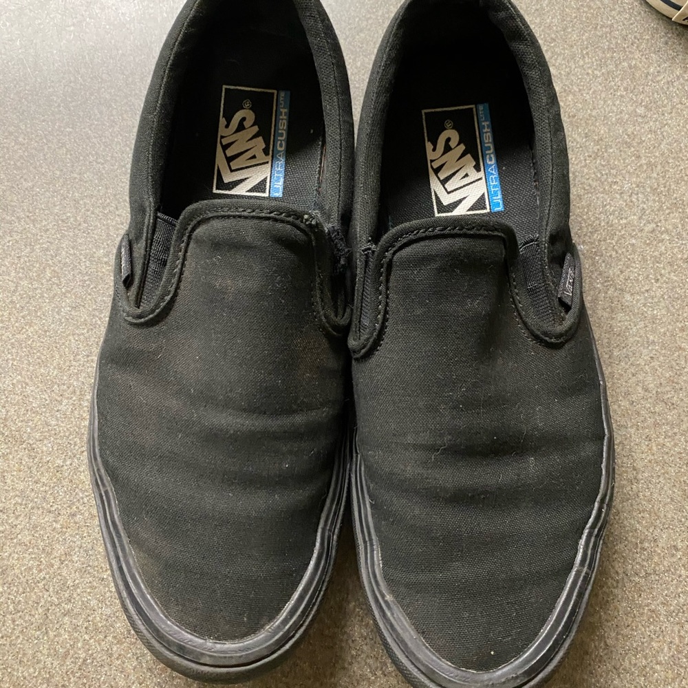 Black slip on ultra cushion vans